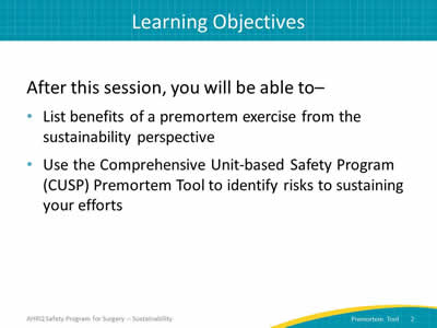 Learning Objectives