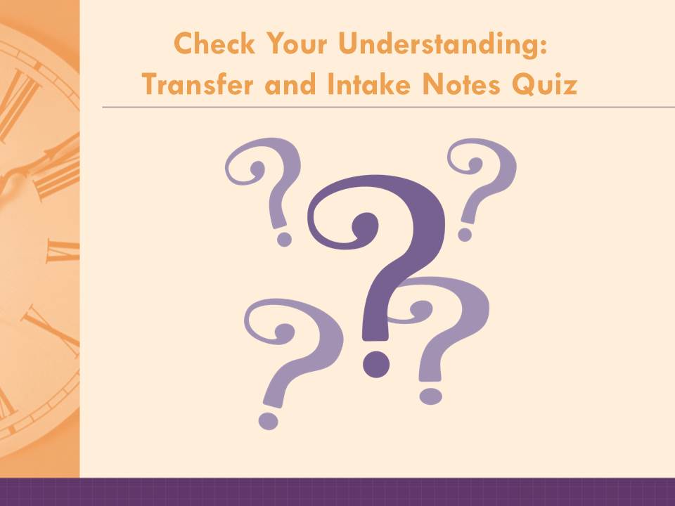 Image of slide with question marks
