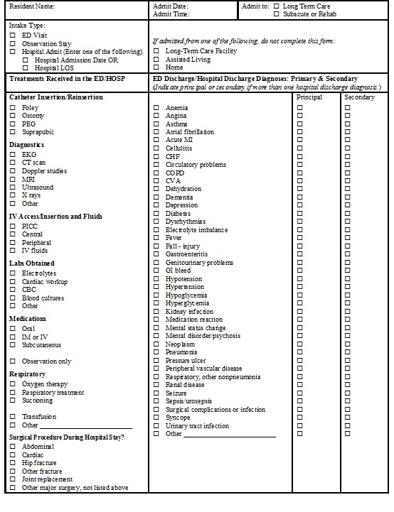 Image of sample intake note